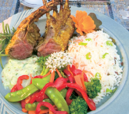 Rack of Lamb with Spiced Ginger Marinade