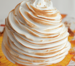 Baked Alaska with Burnt Sugar Rum Sauce