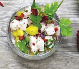 Cape North Halbut with Mango Ceviche