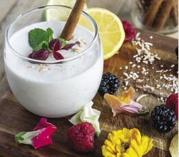 Coconut Milk Muscat Syllabub with Lemon
