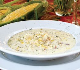 Valley Corn Chowder with Smokey Bacon