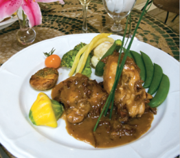 Farm Chicken with Nova Scotia Riesling and Chanterelles