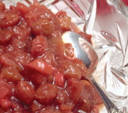 Spicy Cranberry Pear Chutney