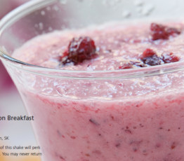 Cranberry Melon Breakfast Shake