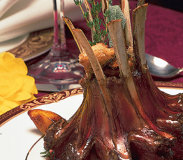 Crown Roast of Spring Lamb with Dried Cranberry Jus