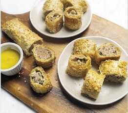 Sausage Rolls with Honey Mustard Dipping Sauce