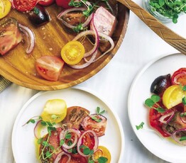 Rainbow Tomato Salad