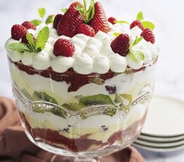 Trifle with Vanilla Custard