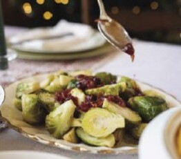 Peppy Roasted Parsnip and Brussels Sprouts