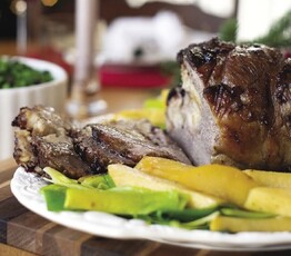Savoury Solstice Stuffed Leg of Lamb