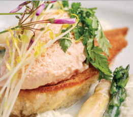Quenelles of Fresh Atlantic Salmon with Lemon Chive Cream