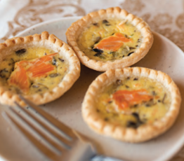 Smoked Salmon Quiches