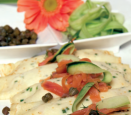 Smoked Salmon Crepes