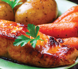Maple-Soya Glazed Atlantic Salmon
