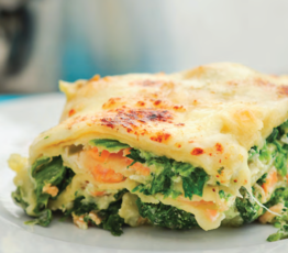 Salmon and Spinach Lasagna