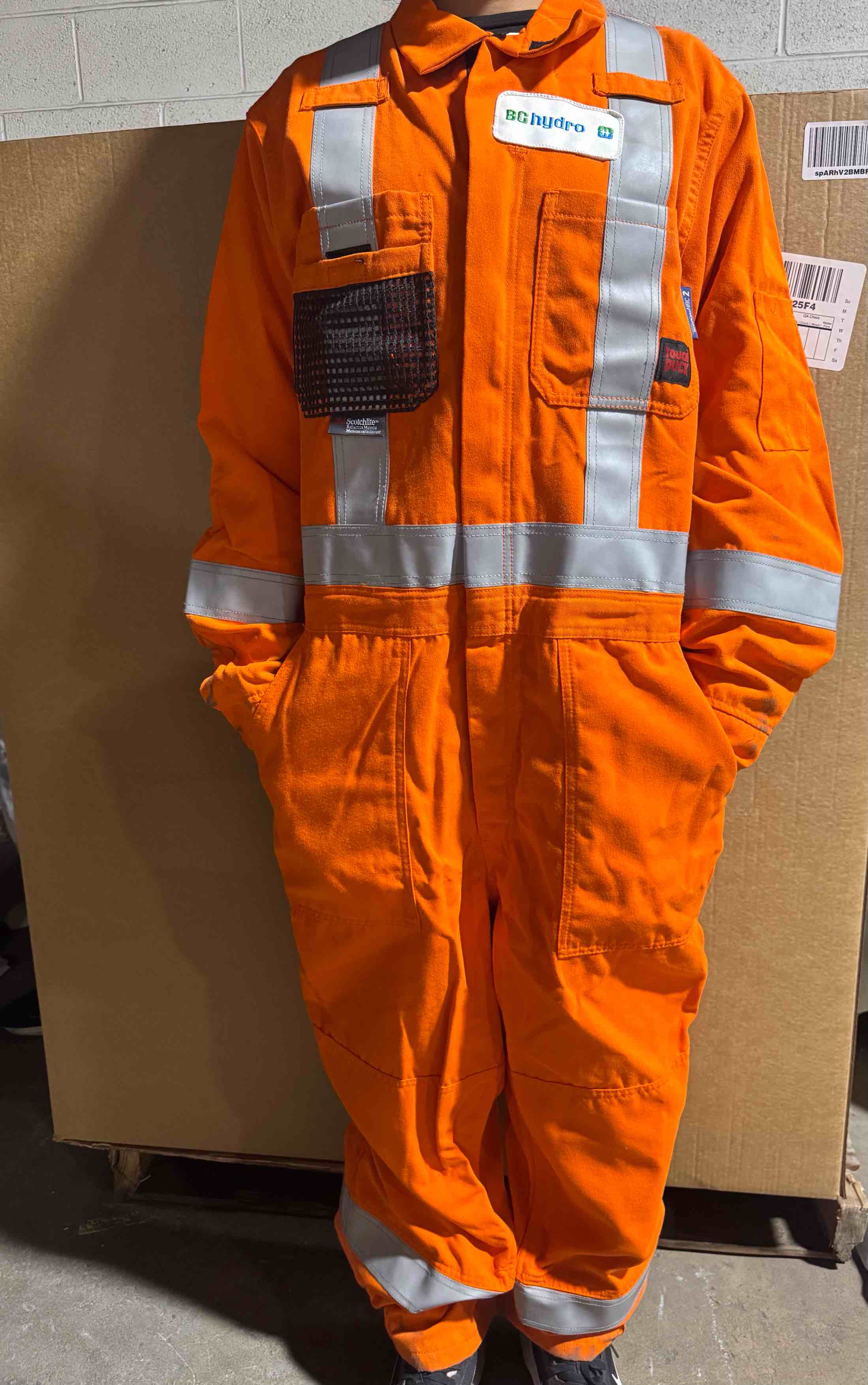 DUCK INSULATED SAFETY COVERALL, size 48 