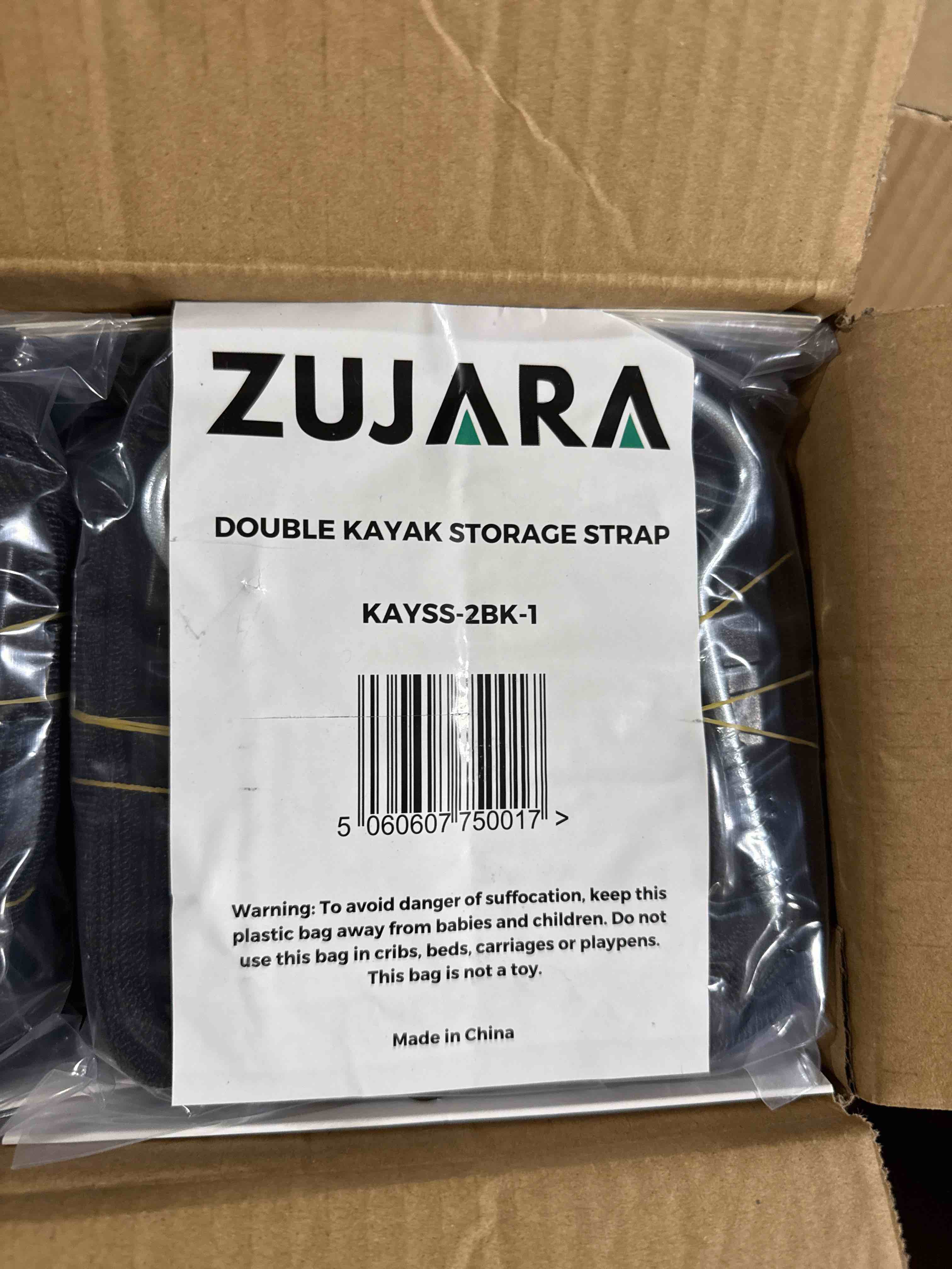 Condition photo showing Brand New for zujara double kayak storage straps system comes with 2 carabiner paddle clips