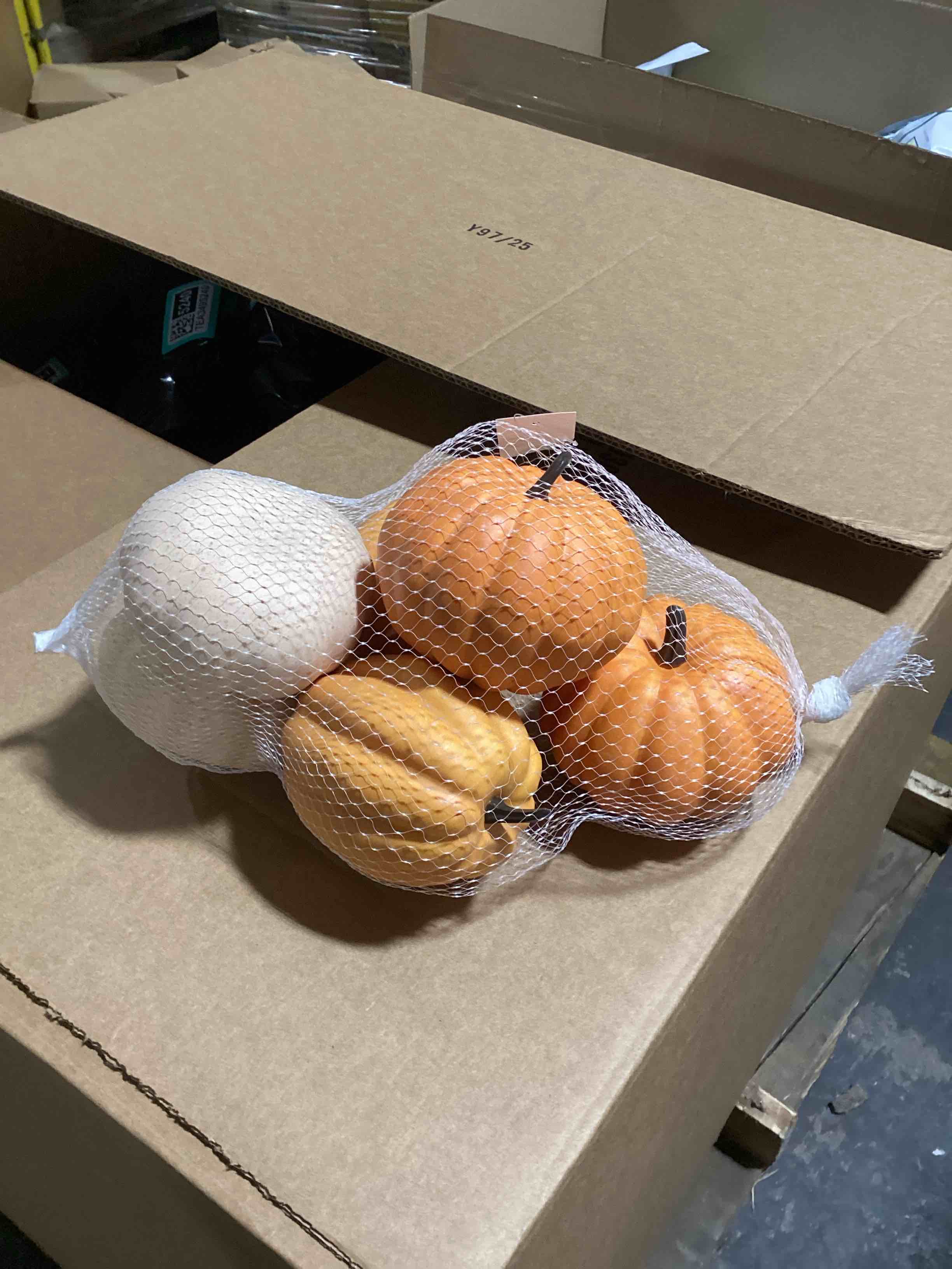 The Christmas tree shop six pack foam pumpkins