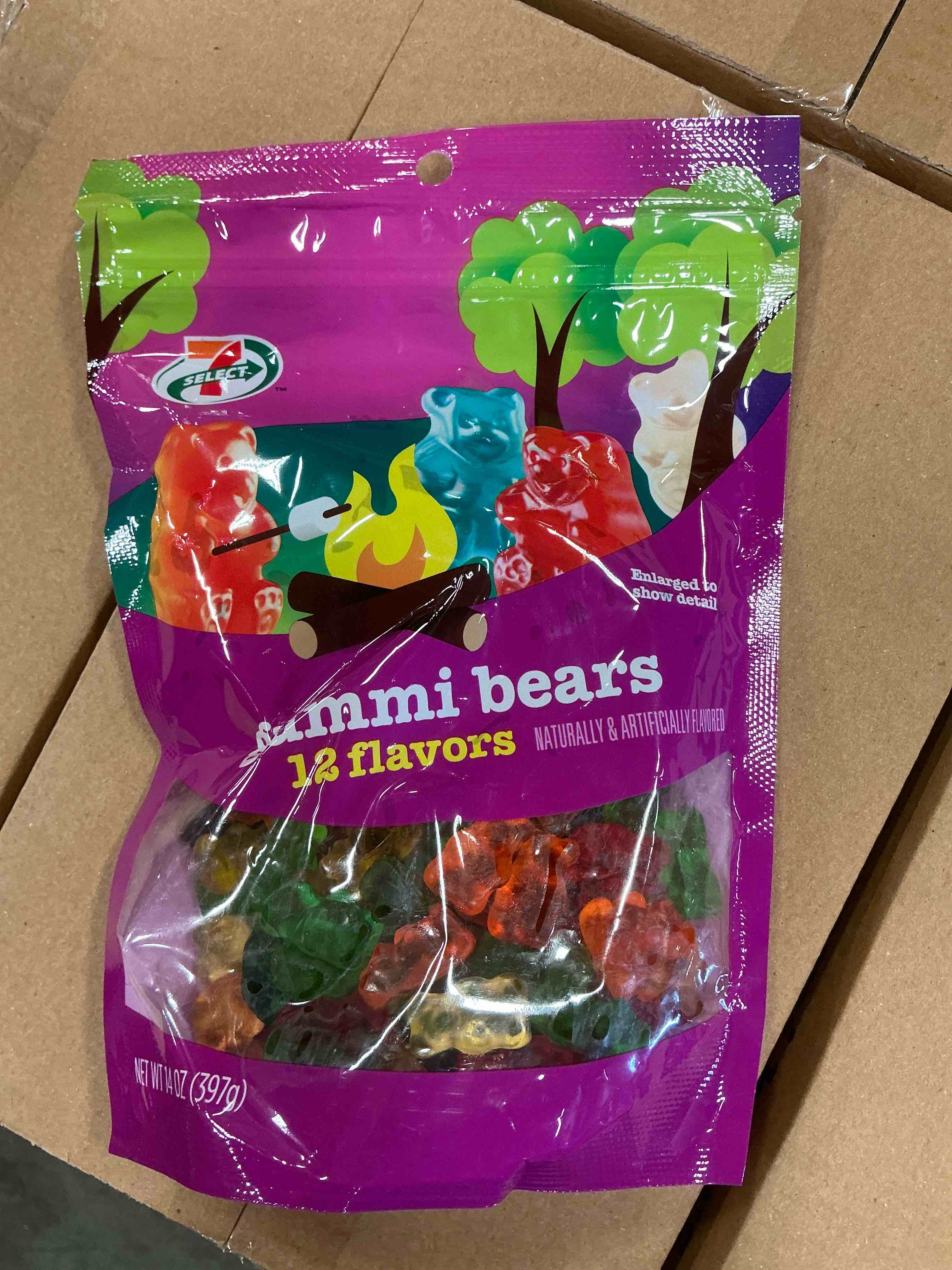 case of 6 select seven gummi bears 14 oz bags bb 6.18.25