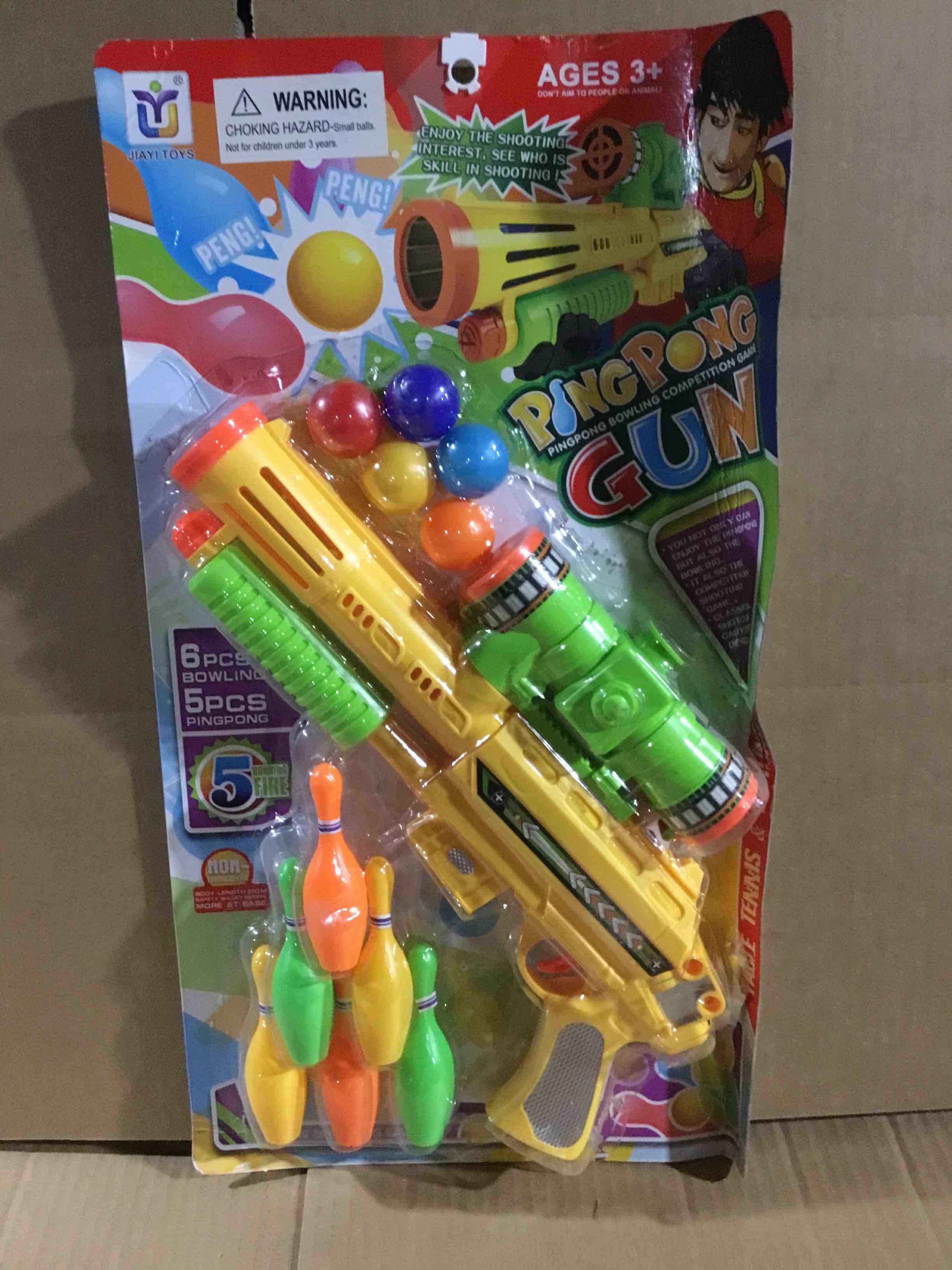 Condition photo showing New/Like New for Ping Pong Gun ; Bowling Competition Game 