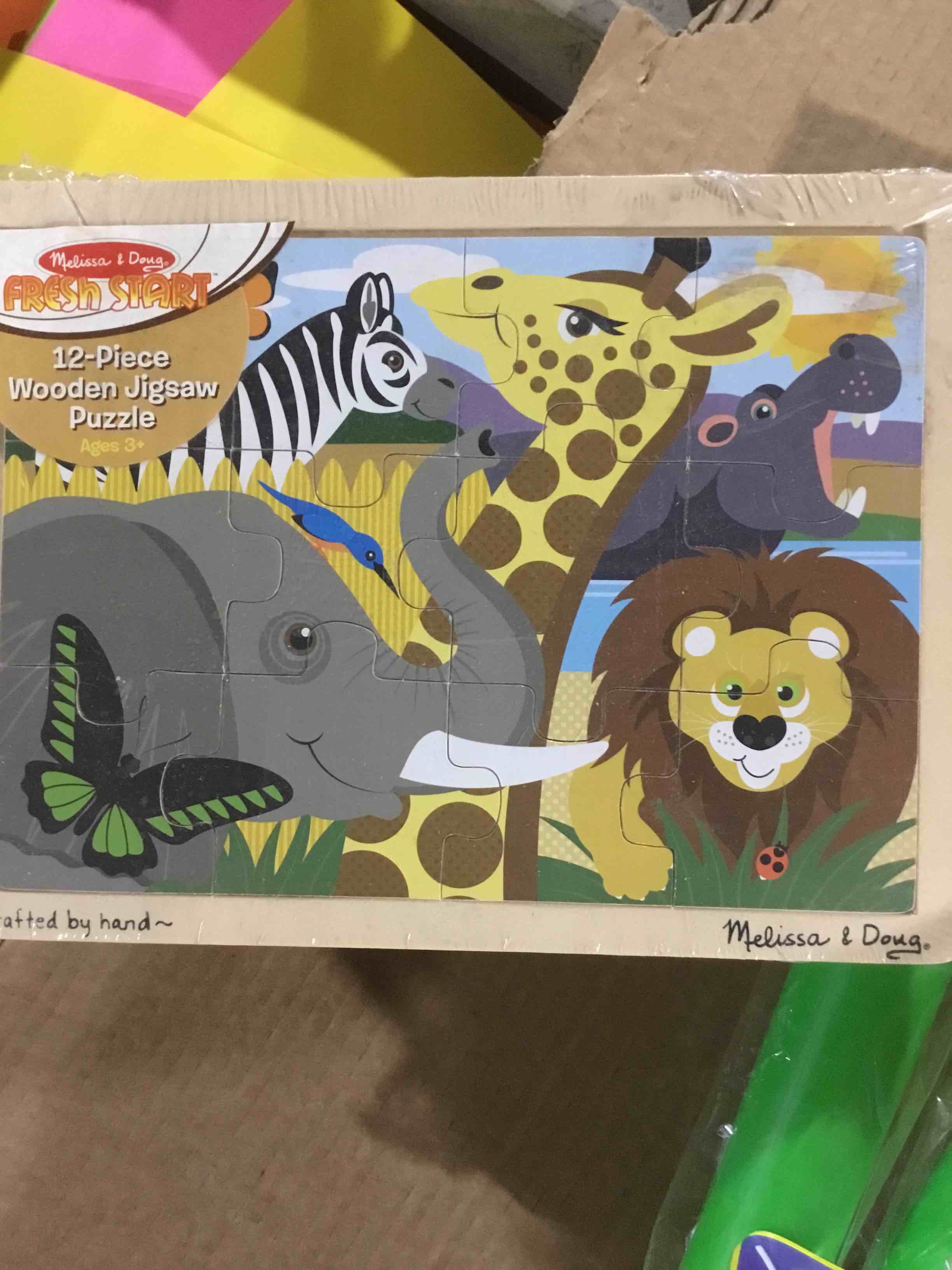 Condition photo showing New/Like New for Melissa & Doug Safari Jigsaw, 12pc