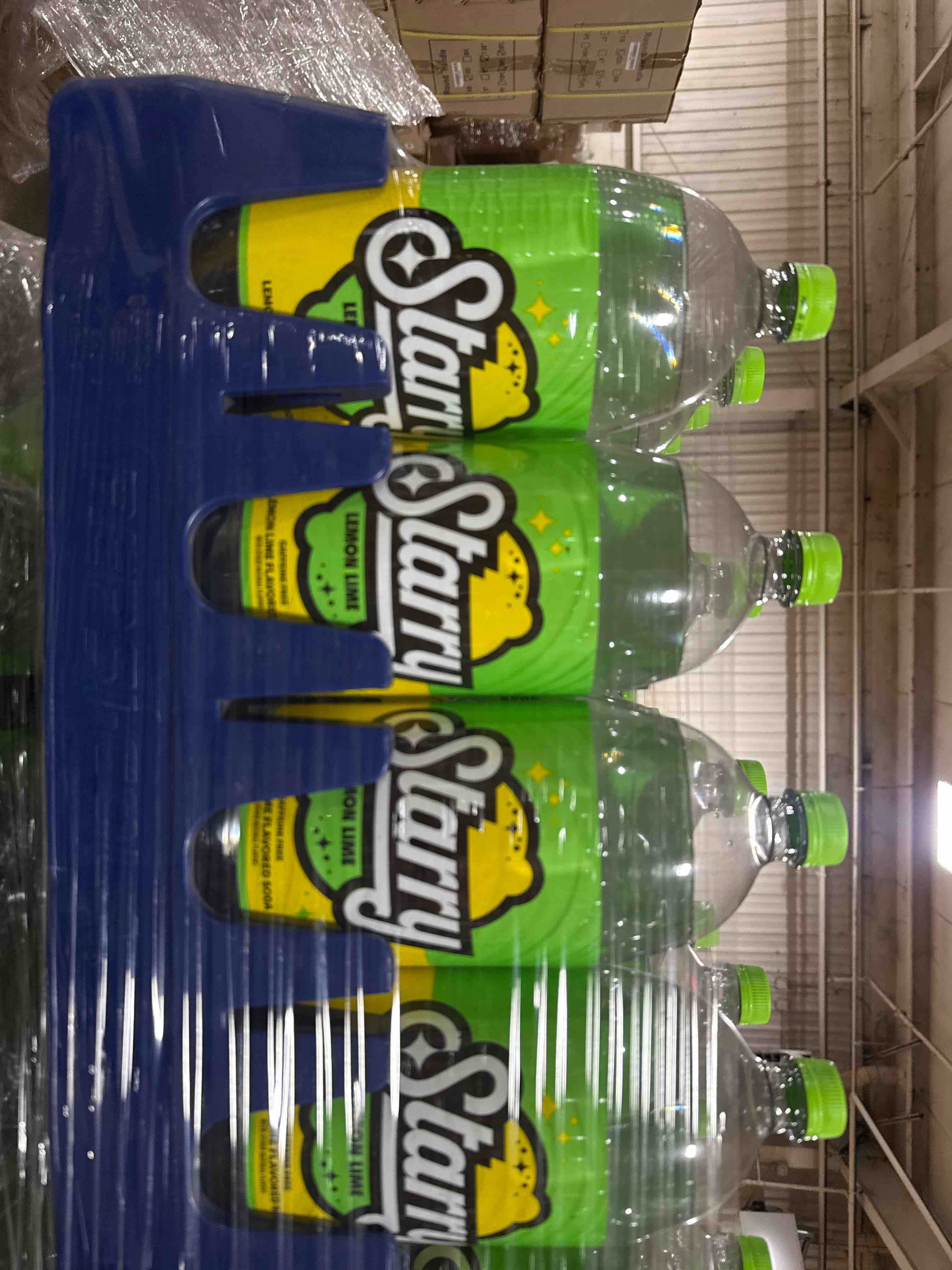 Condition photo showing Brand New for case of 8!!! starry lemon lime soda pop  2 liter  bottle