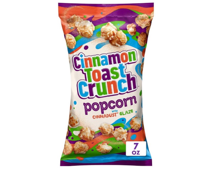 EXP 06/25 Cinnamon Toast Crunch Popcorn Snack  Cinnadust Glaze  7 oz One Bag 