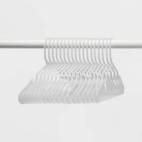 18 pk Plastic Hanger - Clear  - Room Essentials