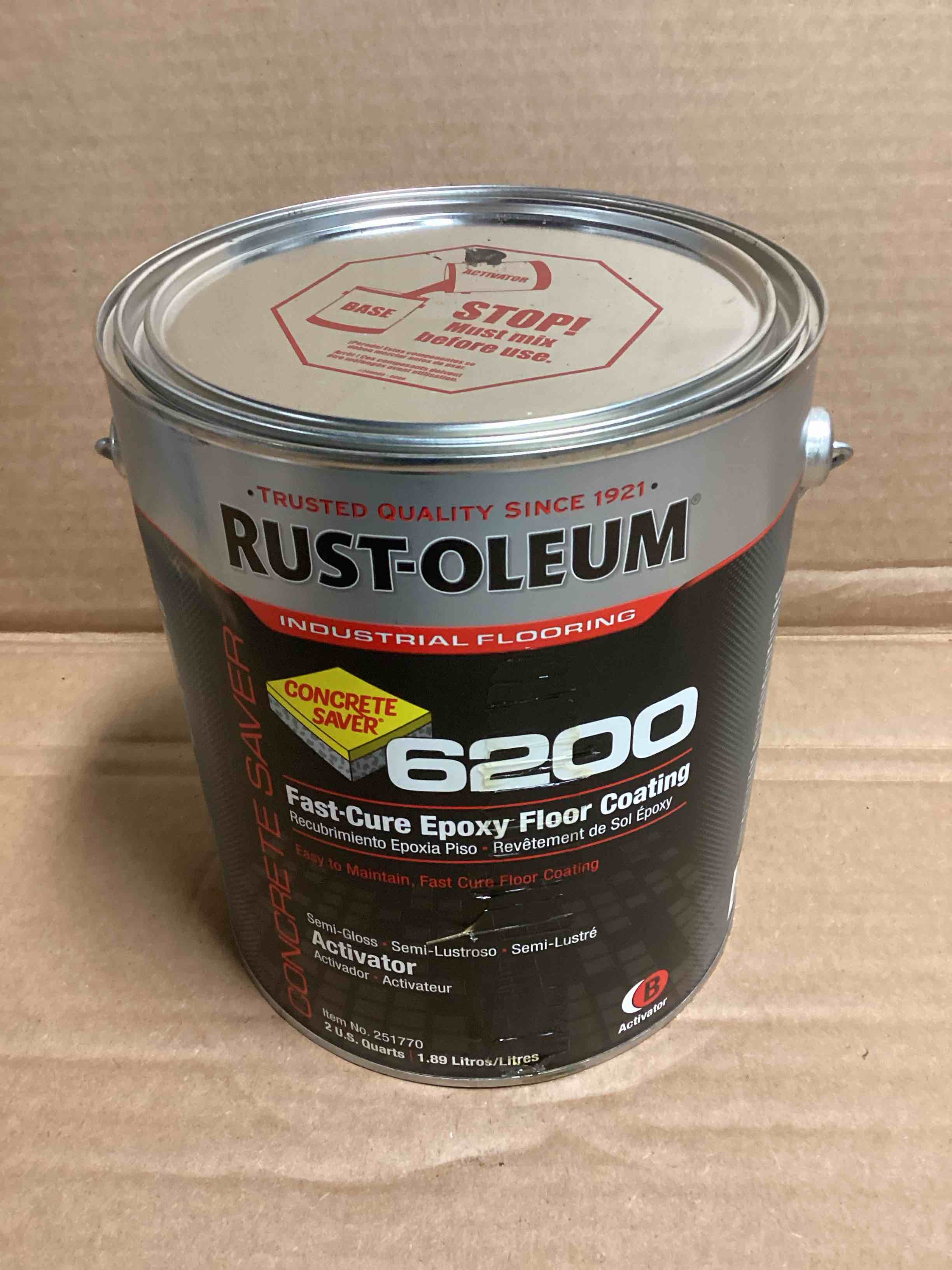 Condition photo showing New/Like New for Rust-Oleum Concrete Saver 6200 Fast Cure Epoxy Floor Coating, Semi-Gloss Activator 