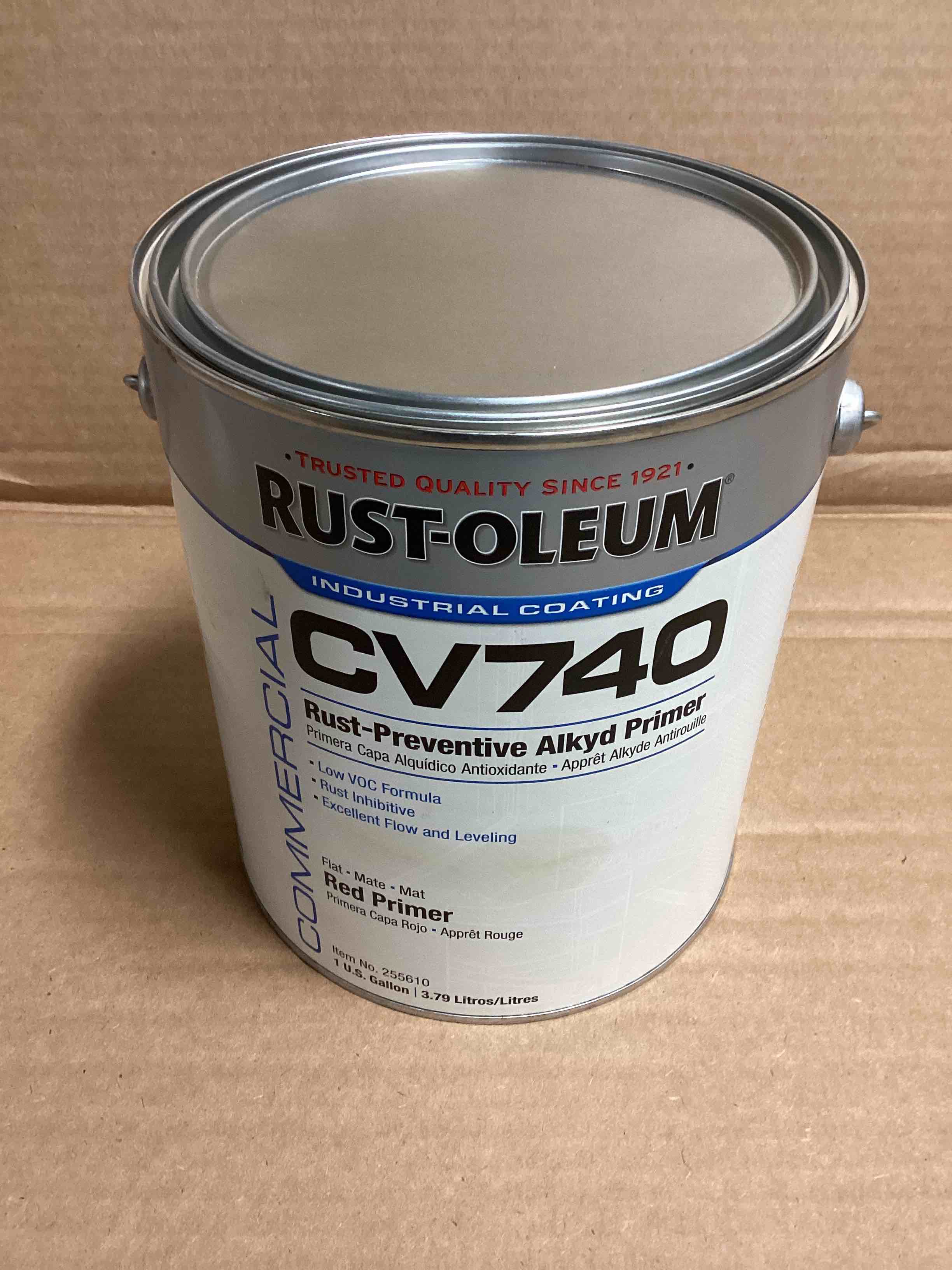 Condition photo showing Good Condition for Rust-Oleum CV740 Rust-Preventive Alkyd Primer, Flat Red Primer 