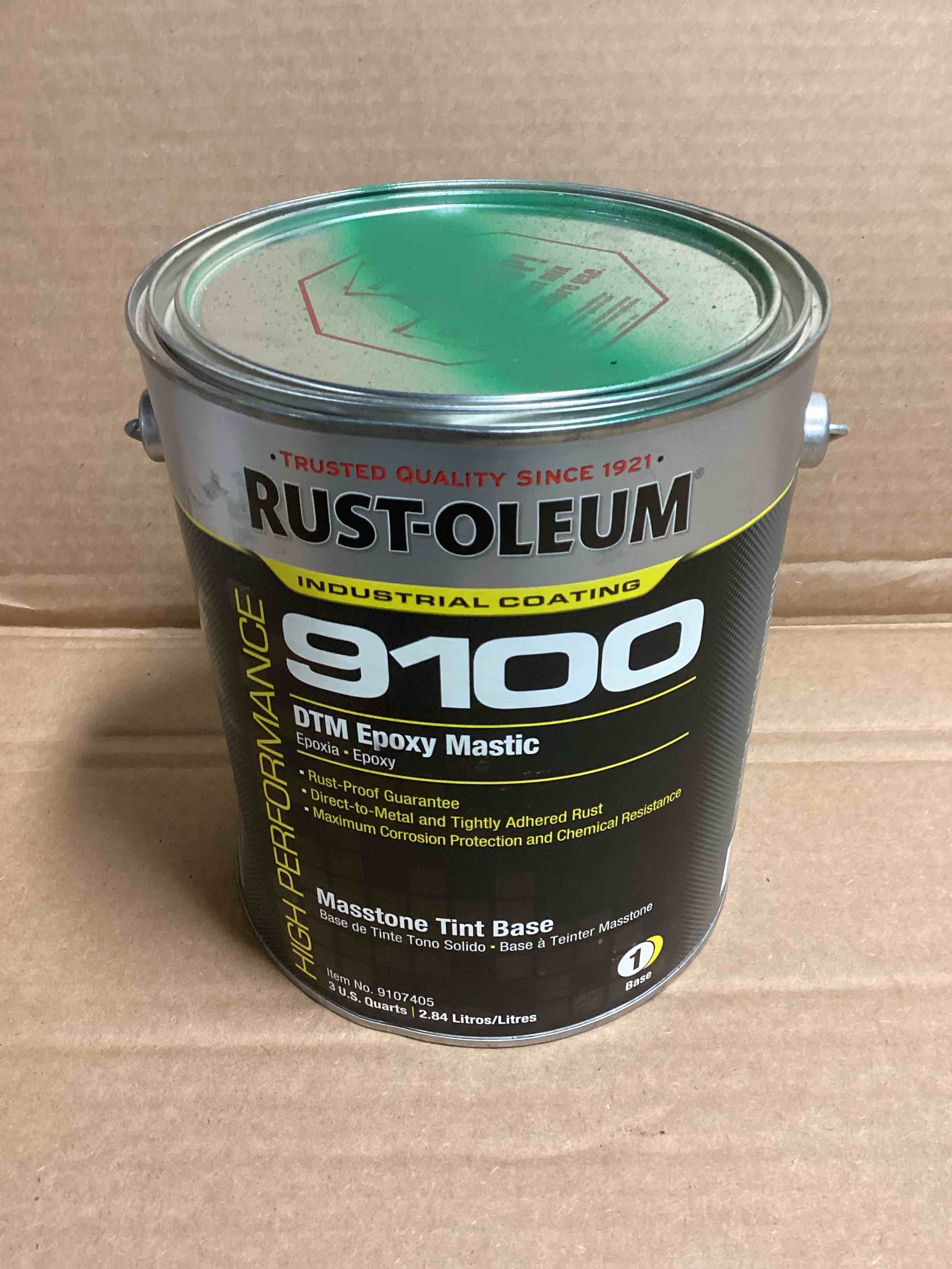 Condition photo showing New/Like New for Rust-Oleum High Performance 9100 DTM Epoxy Mastic Masstone Tint Base