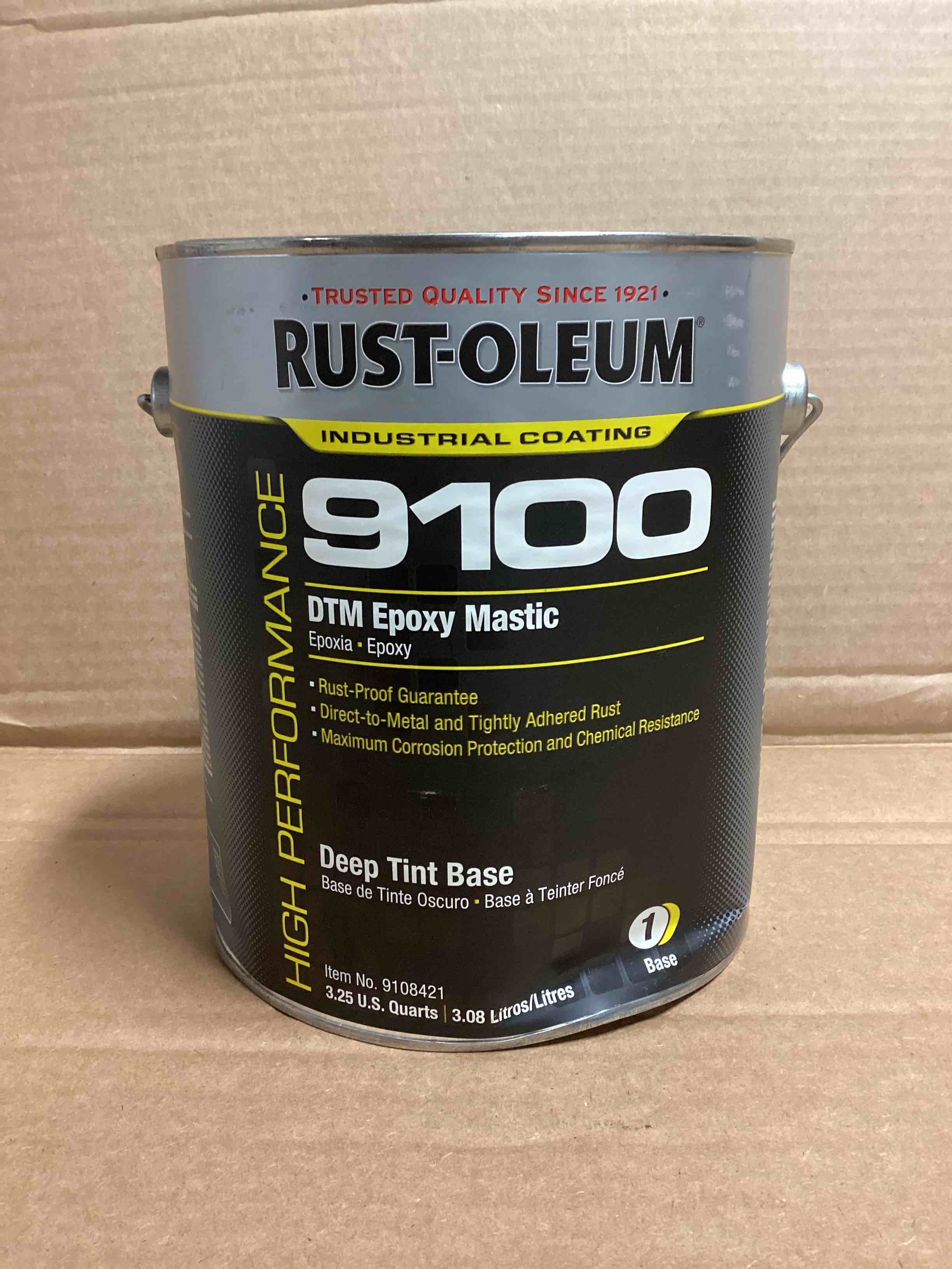 Rust-Oleum 9100 DTM Epoxy Mastic Deep Tint Base, 3.25Q