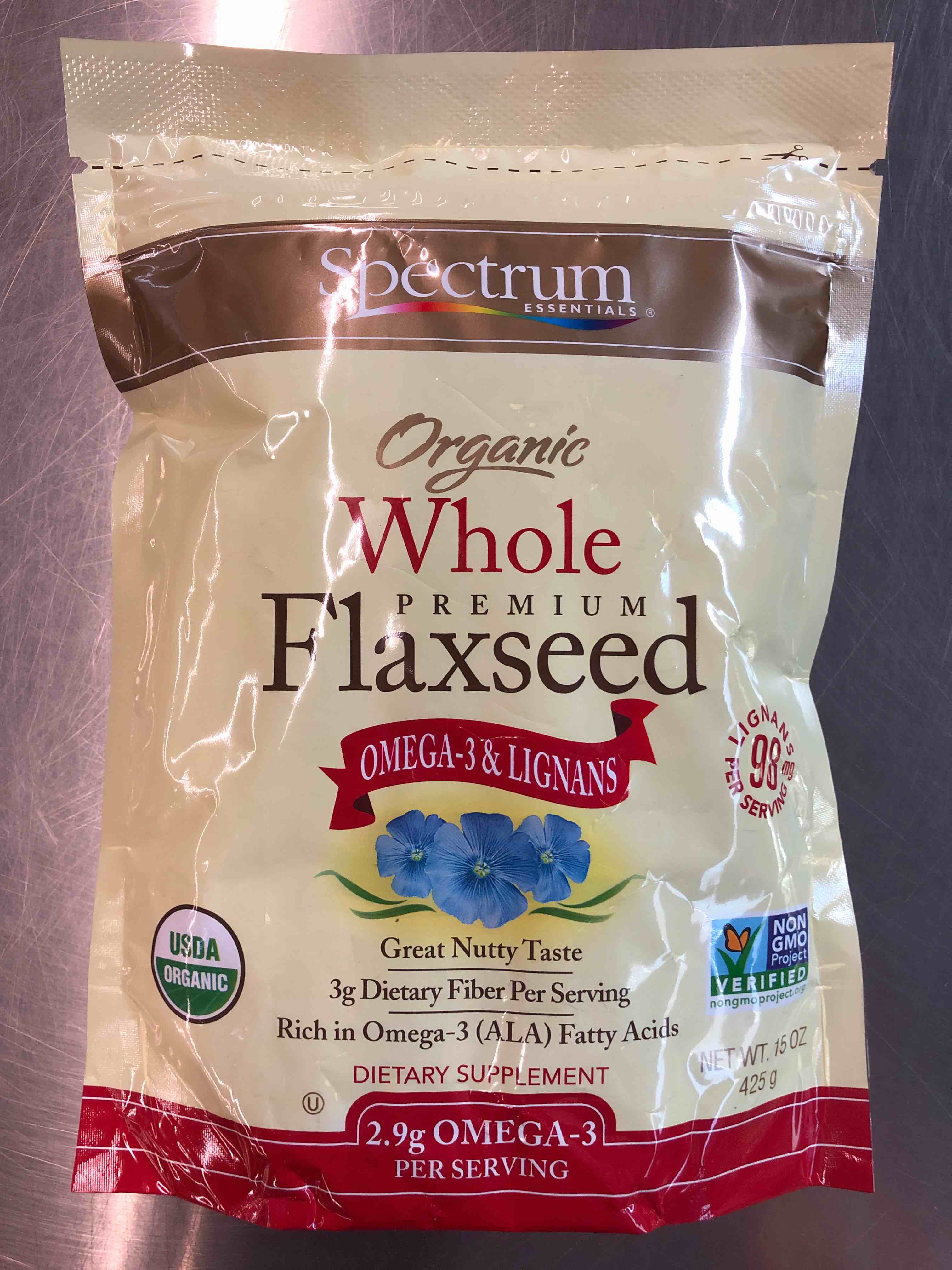 Spectrum Essential Flaxseed Whole Org4