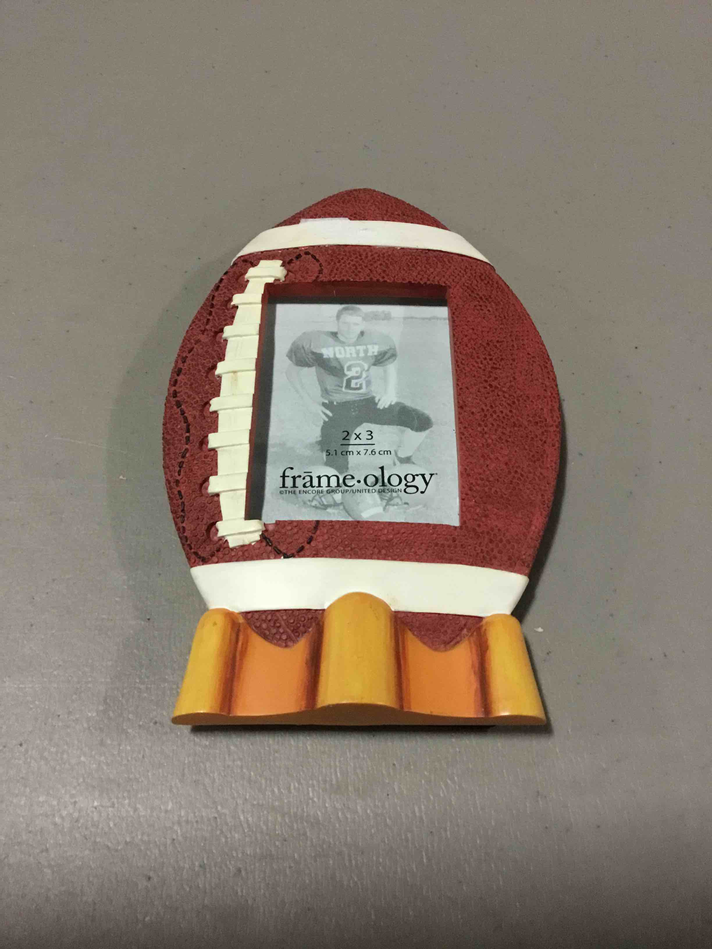 Football Picture Frame Little League Memories Small 2" X 3" Desktop Standing