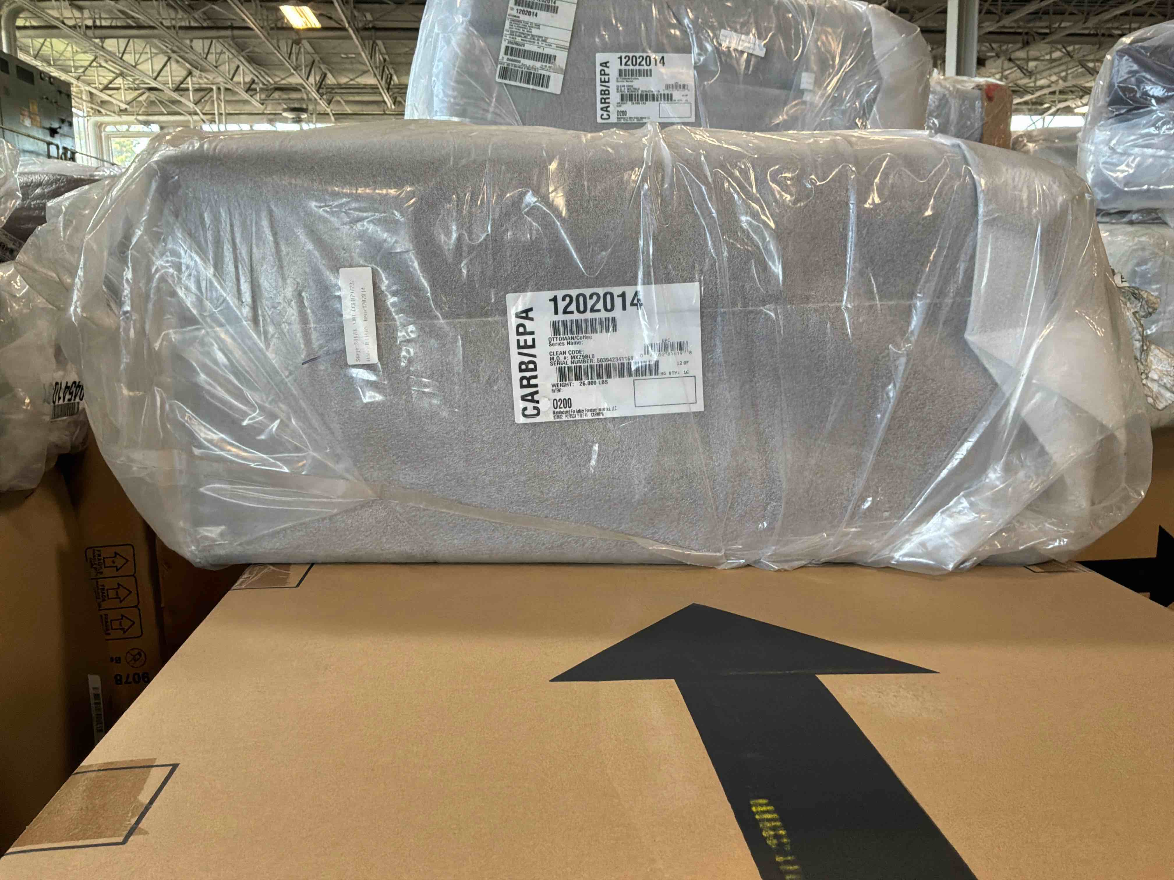 Condition photo showing New/Like New for bladen - coffee ottoman
