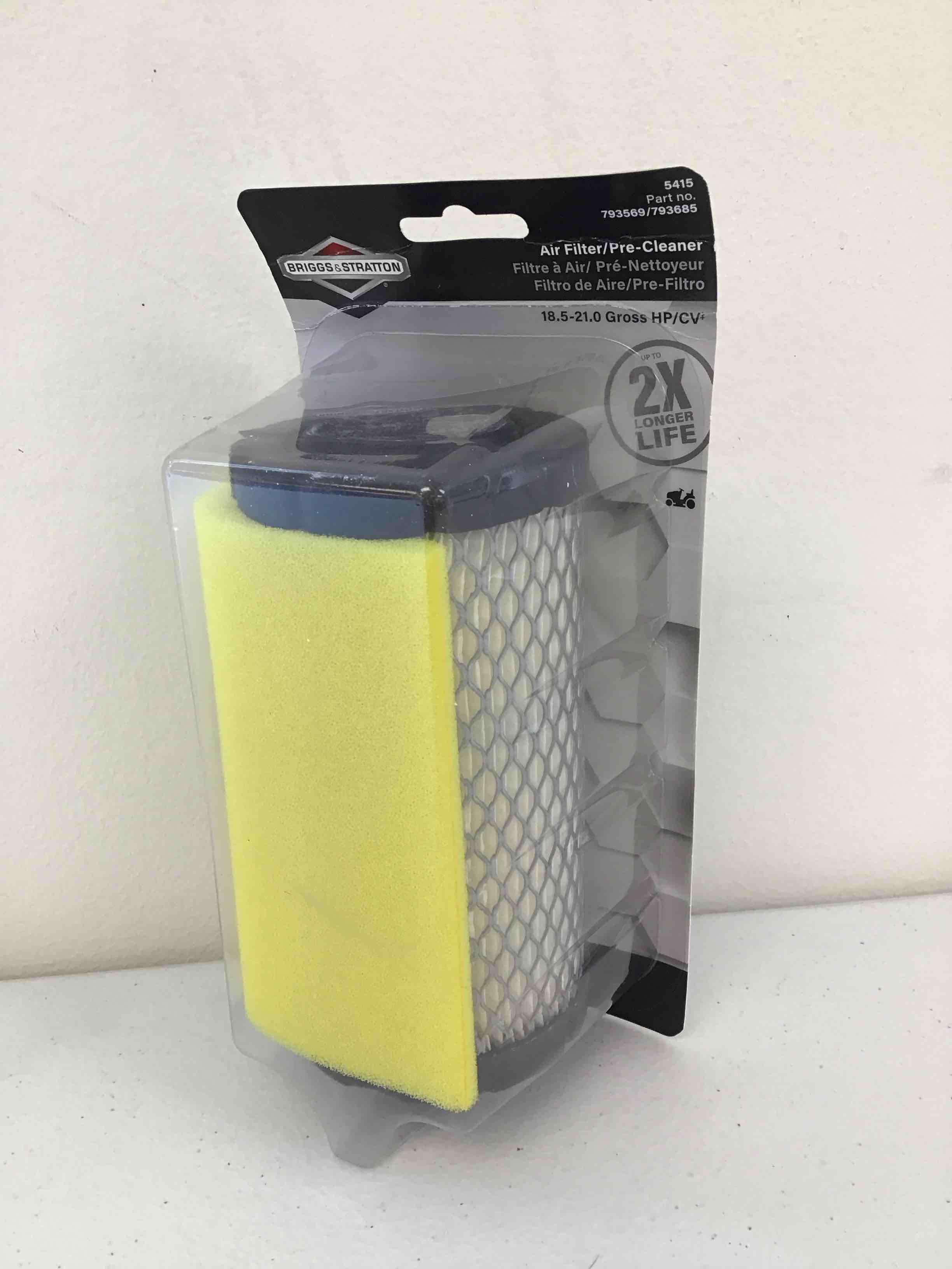 Condition photo showing New/Like New for briggs & statton lawn & garden equipment engine air filter assembly 5415