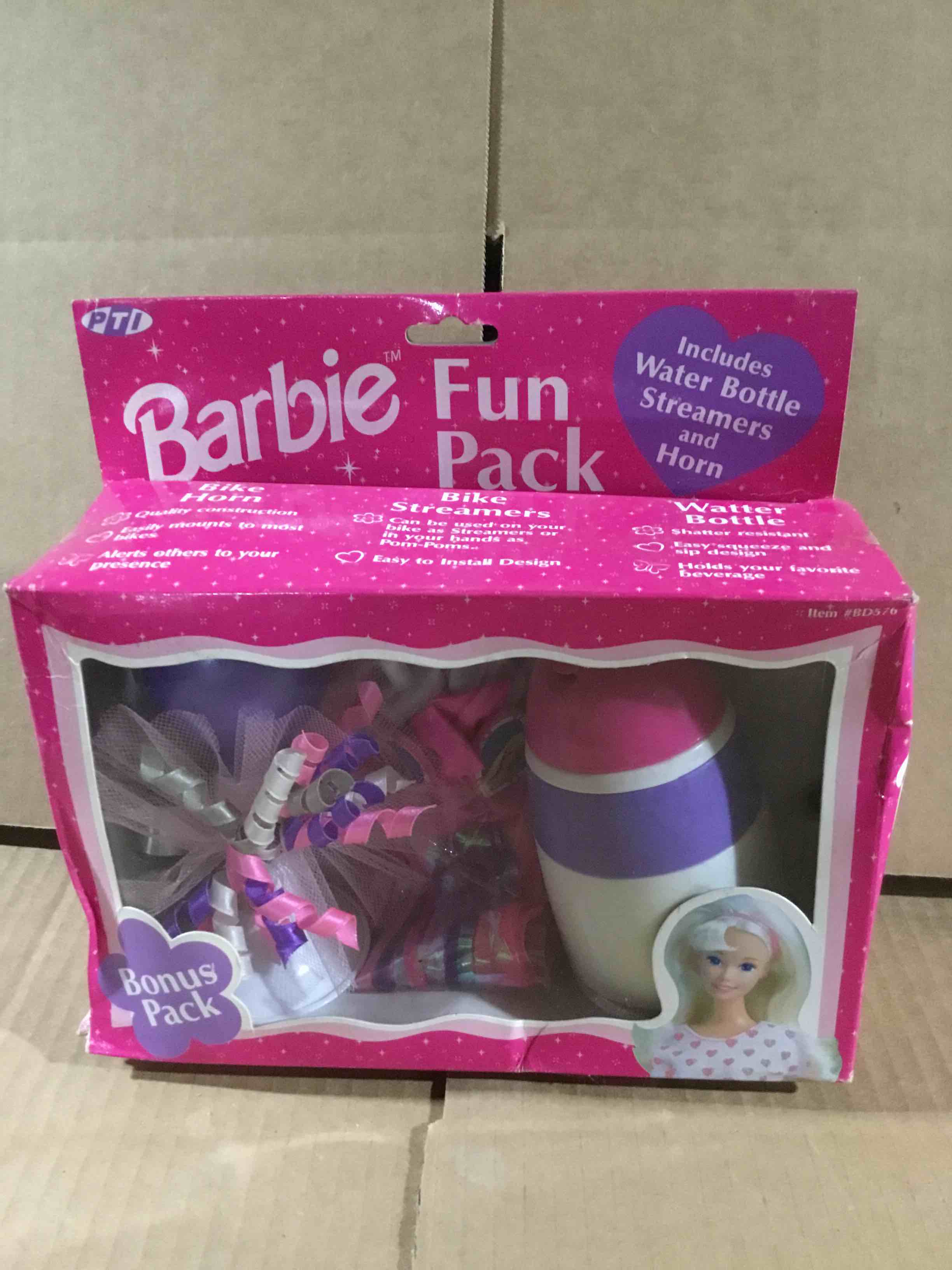 Condition photo showing New/Like New for  Barbie Fun Pack , Includes Water Bottle Streamers and Horn