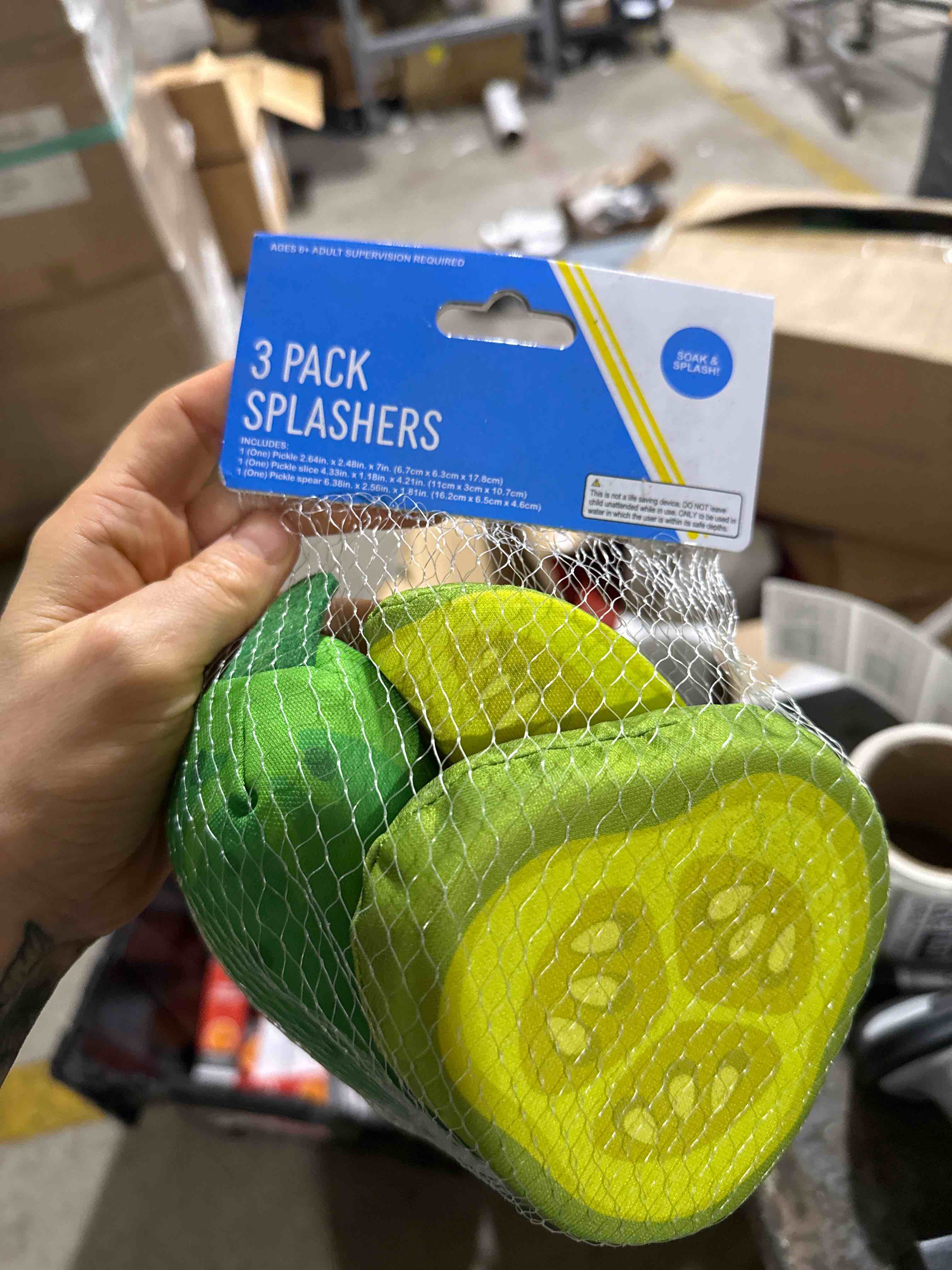 Condition photo showing Brand New for 3 pack splashes