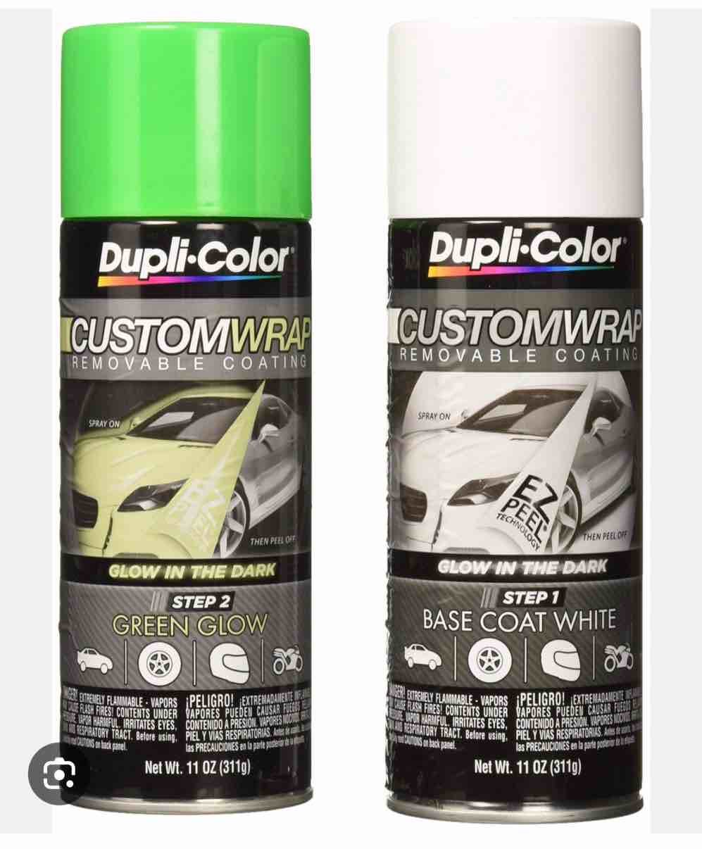 Dupli-Color ECWRC8710 Custom Wrap Glow in the Dark Green