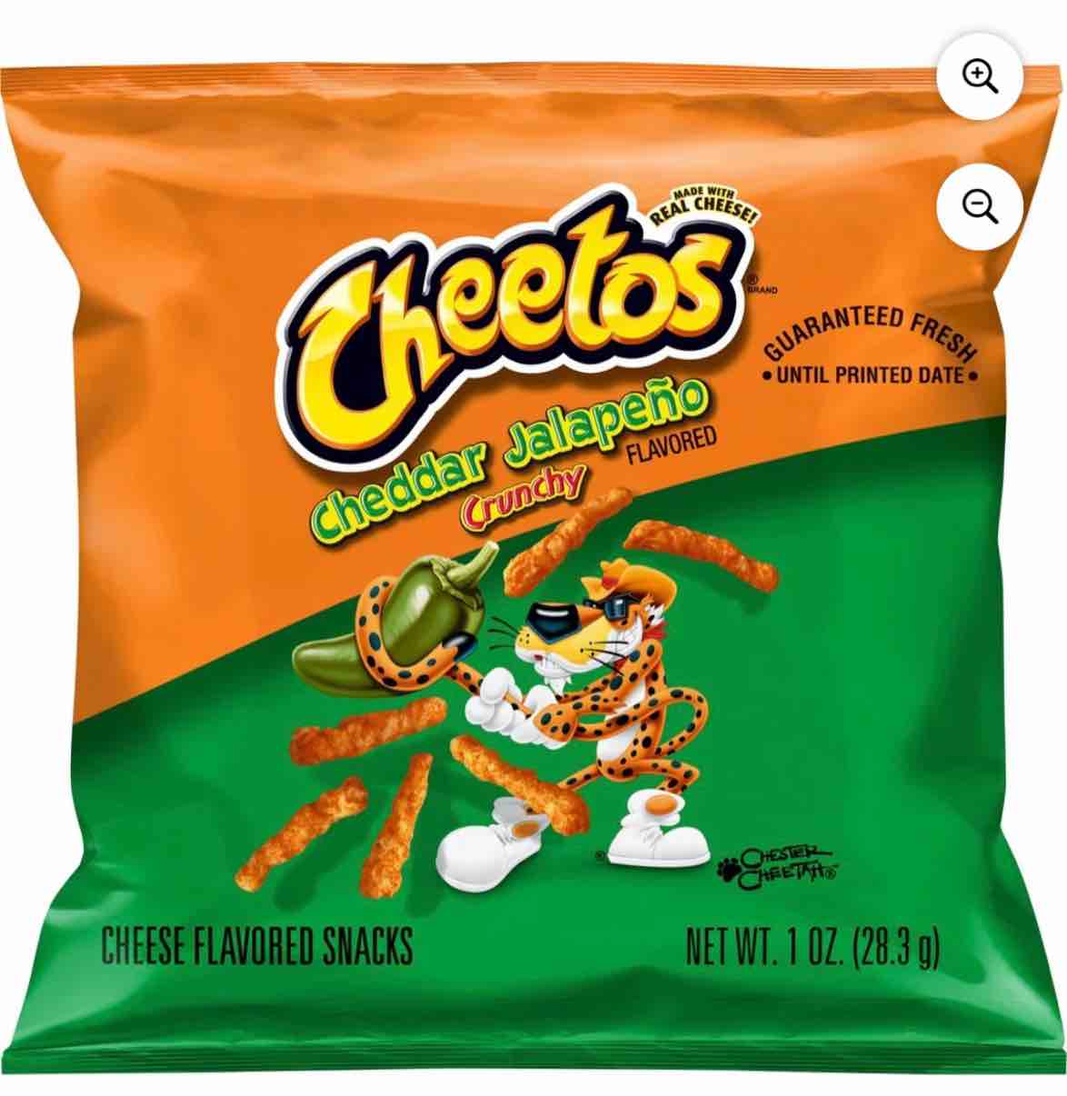 130 count 1 oz Cheeto cheddar jalapeño