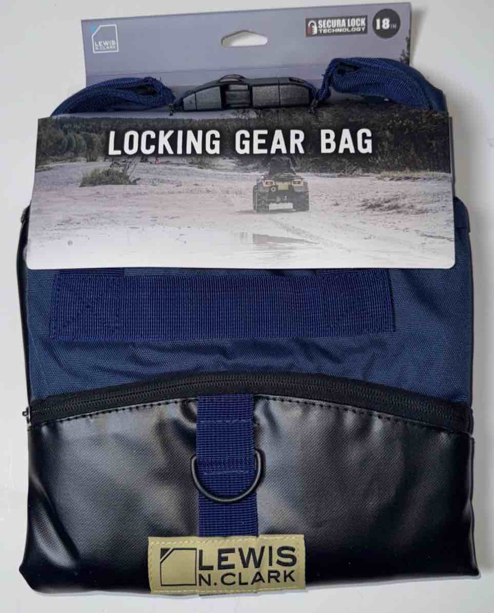 Lewis N. Clark Locking Gear Bag 18 inch Blue/Black