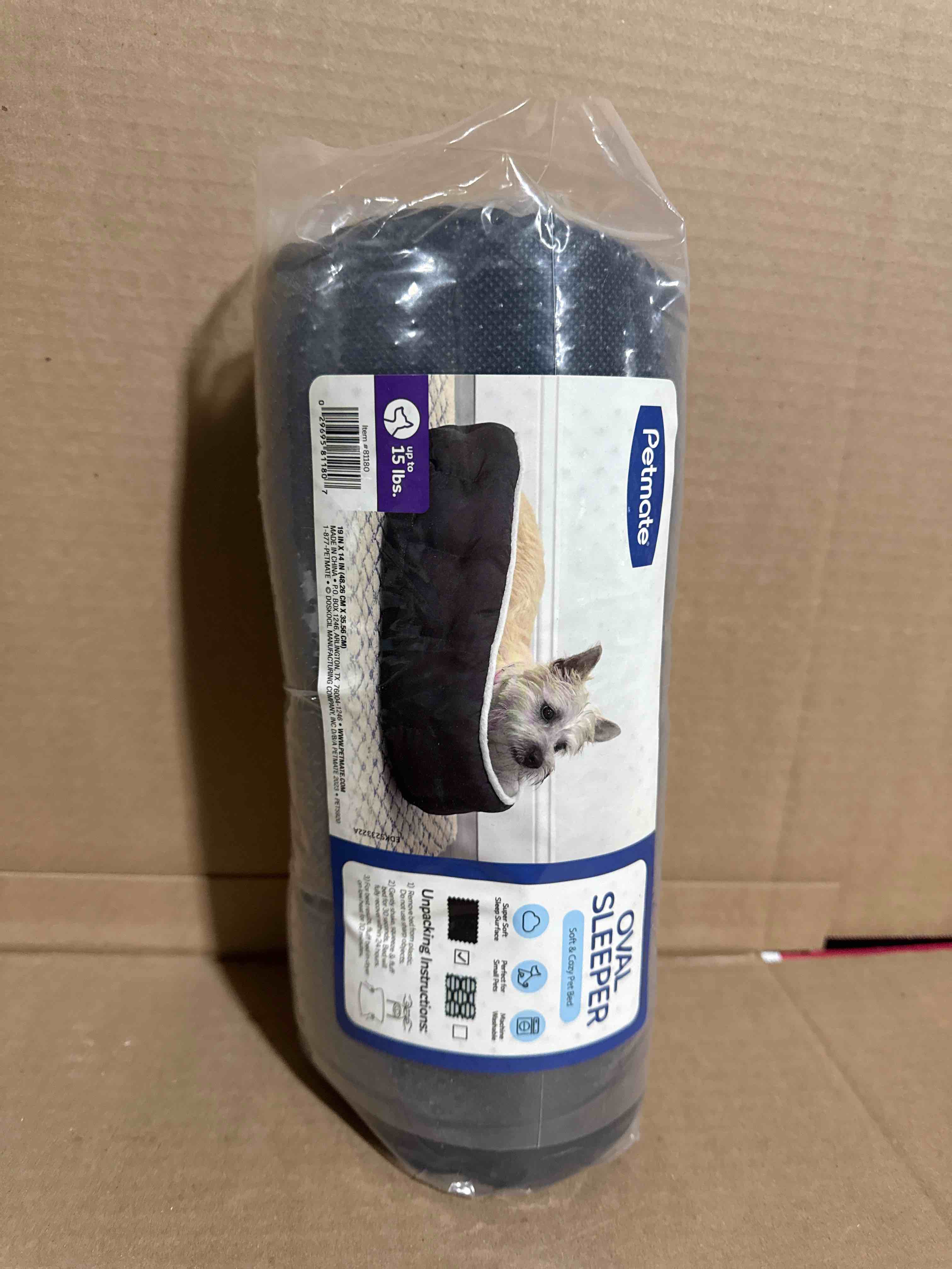 Condition photo showing Brand New for Petmate Oval Sleeper Small Dog Bed, 19 x 14in, for Small Breeds