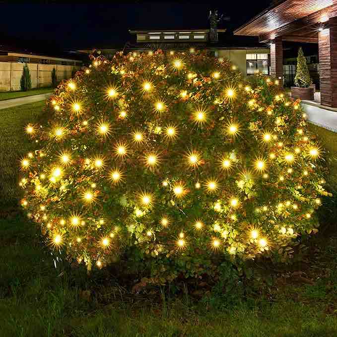 24 sq. ft. 150-Light LED Warm White Smooth Mini Net Light Super Bright Constant Christmas Decoration
