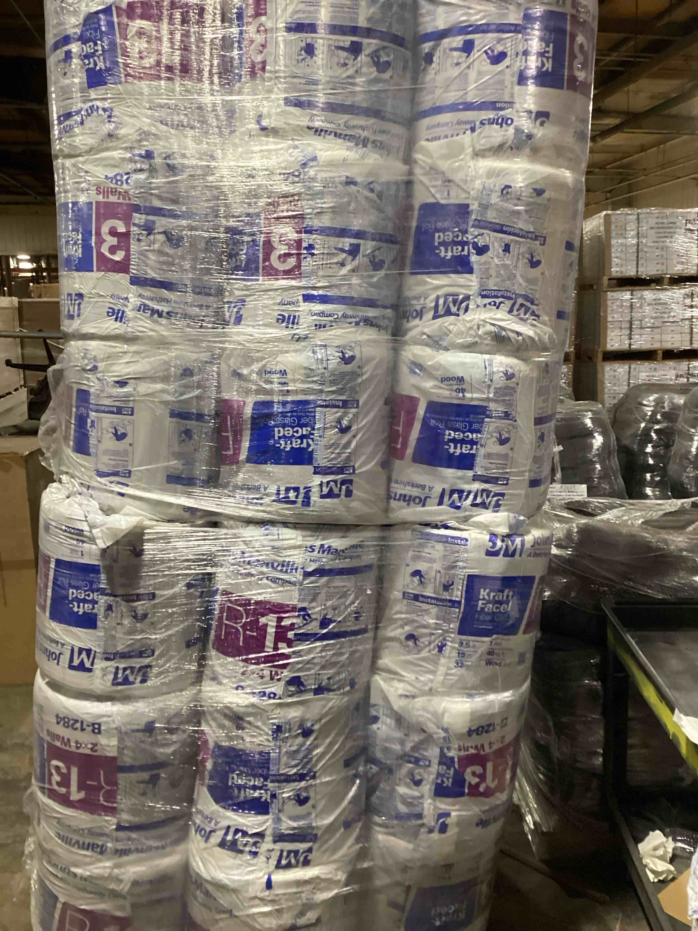 Condition photo showing New/Like New for 27 - Bags John’s Manville Faced R-13