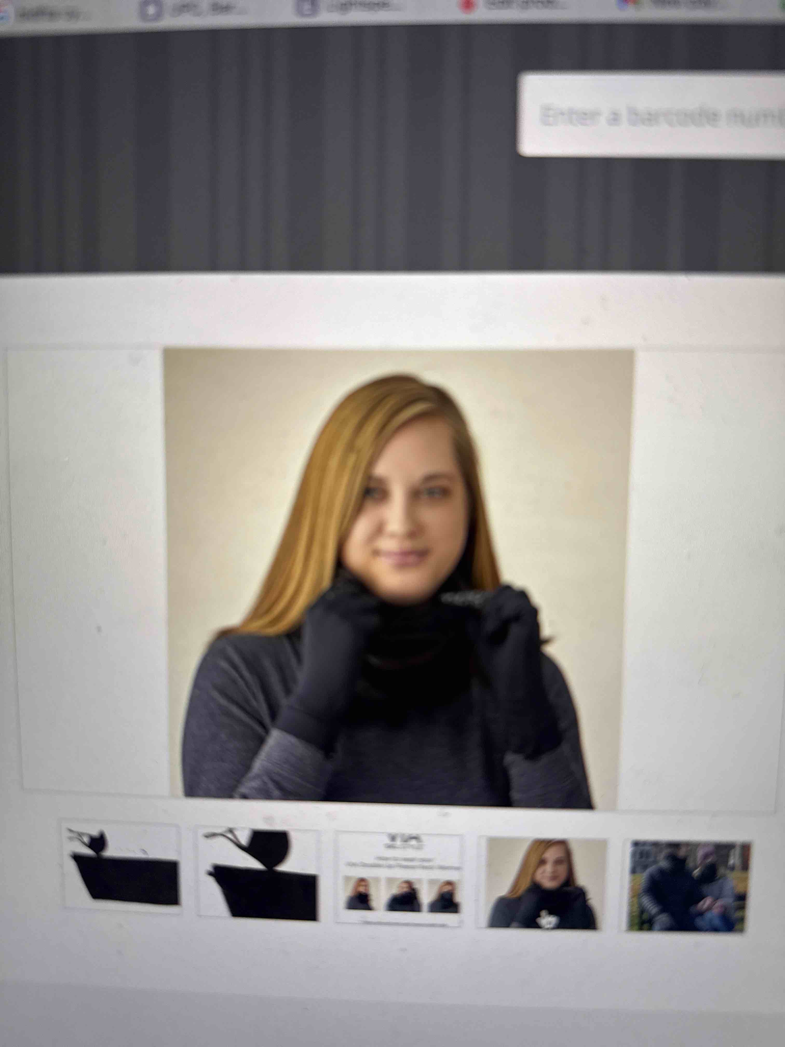 Women’s double up fleece neck warmer with face mask black