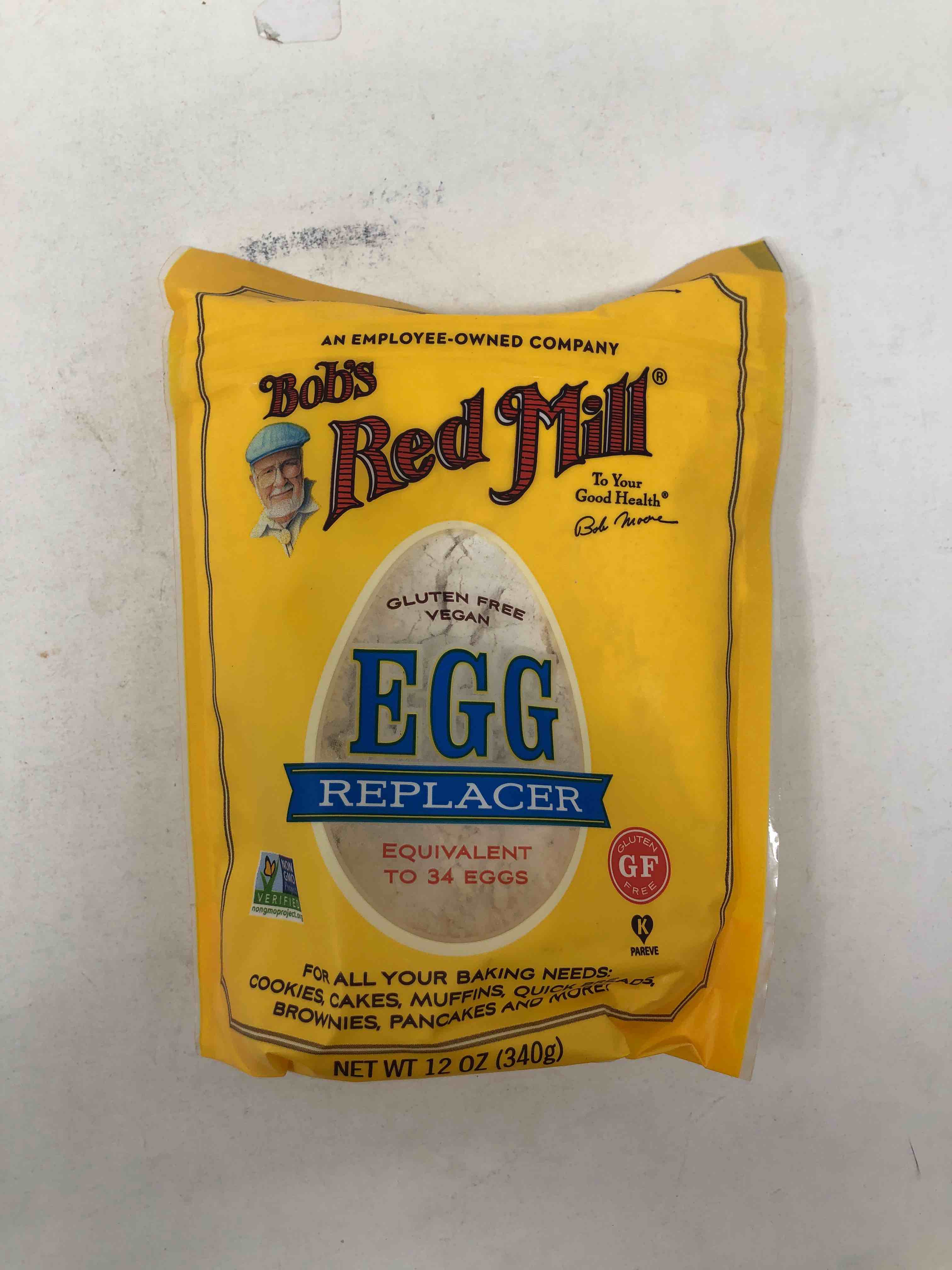 Bob's Red Mill GF Egg Replacer, 12 Ounce Bag (Pack of 1), Equals 34 Eggs/Bag, Gluten Free, Non-GMO, Vegan, Paleo Friendly