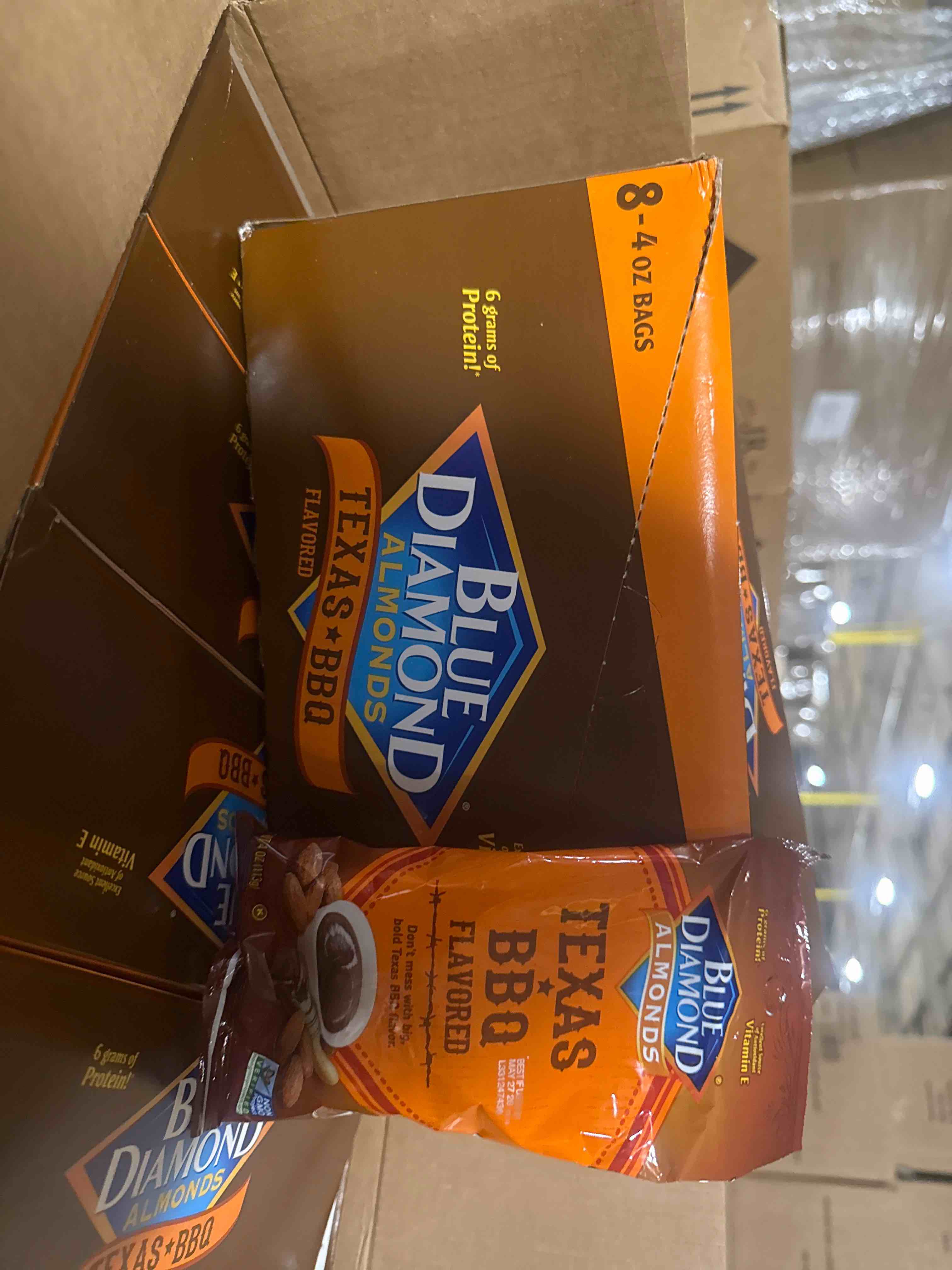 Condition photo showing New/Like New for blue diamonds texas bbq flavored 4oz bb may 2026 - bid per 4oz bag