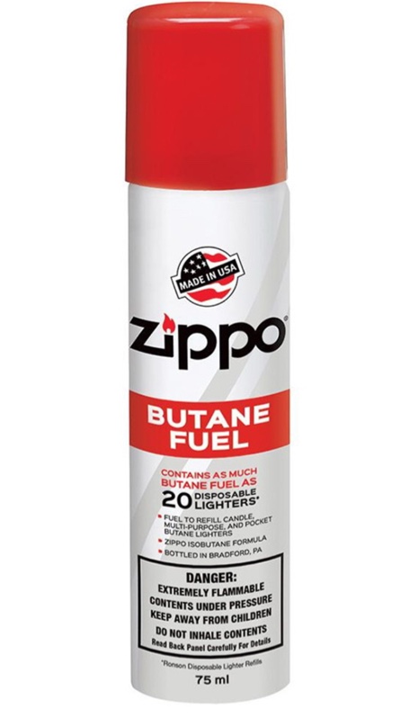 Case of 4 Zippo Premium Butane Fuel 75ml 