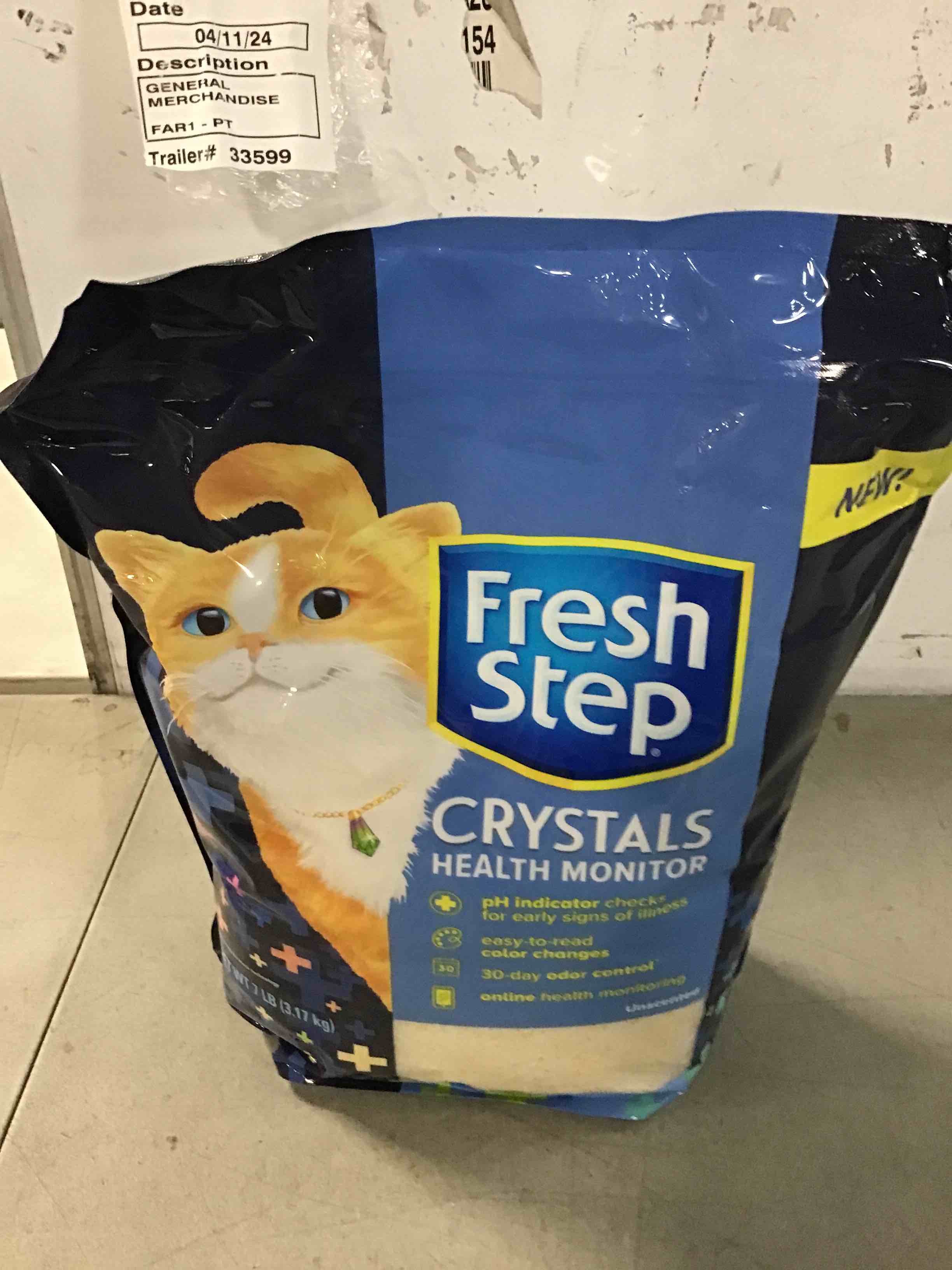 Fresh Step Crystals Health Monitoring Cat Litter – Unscented – 14 Lbs (2 Bags)