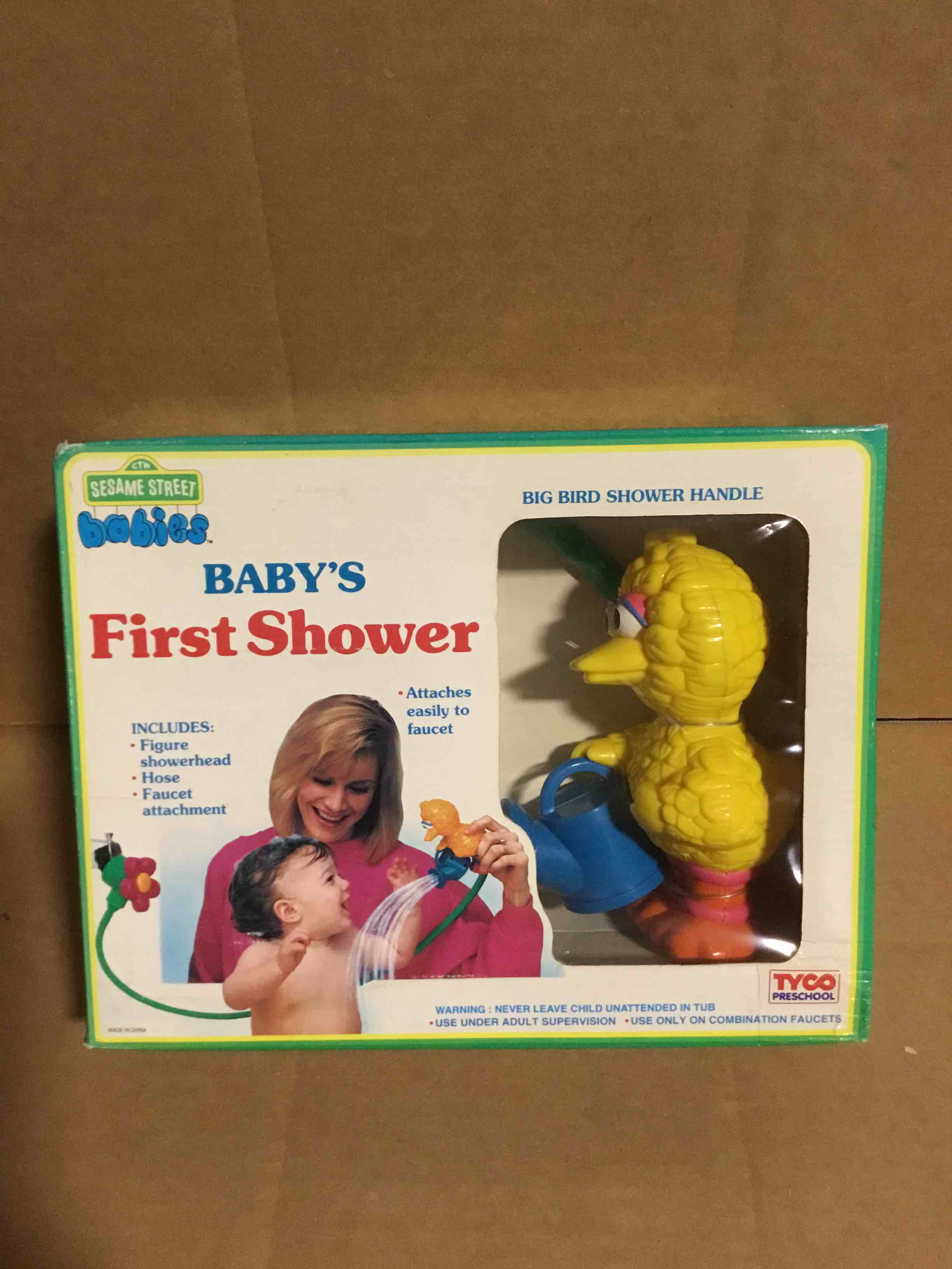 Sesame Street Babies (1993-'94) Baby's First Shower "big Bird" Handle Tyco